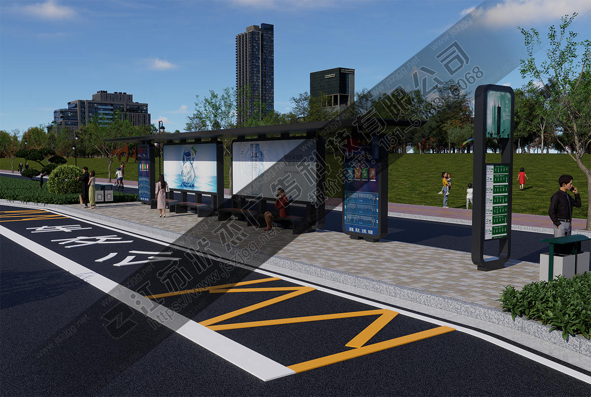 加長款城市公交站臺定制廠家