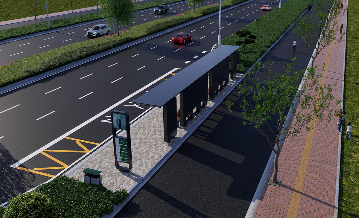 加長款城市公交站臺定制