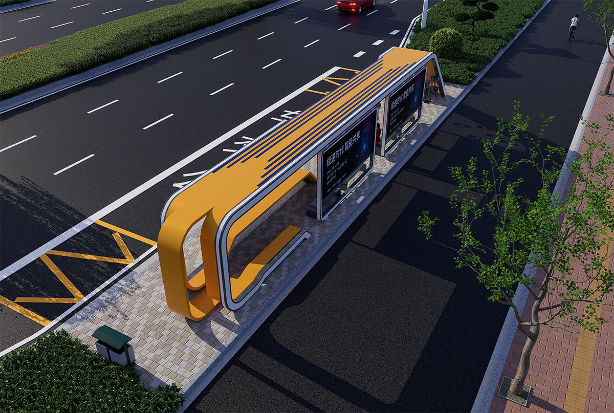 加長公交車站候車亭