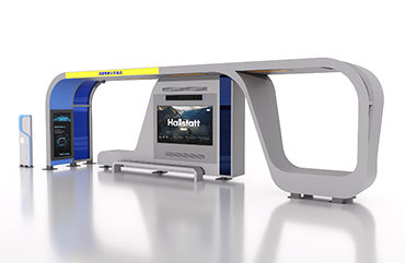 智能公交站亭圖片,城市現(xiàn)代公交候車亭圖片